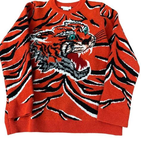 gucci tiger sweater ss19 white|Gucci tiger for sale.